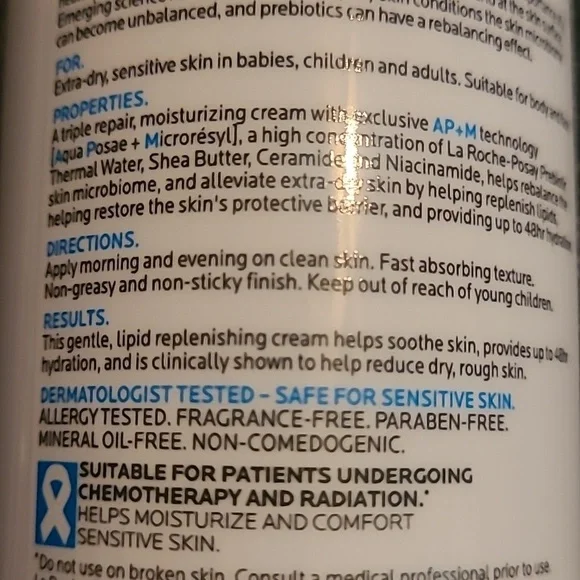 LA ROCHE-POSAY lipikar AP+m Triple Repair Moisturizing Cream 400ml 13.52 oz NEW - Picture 6 of 7